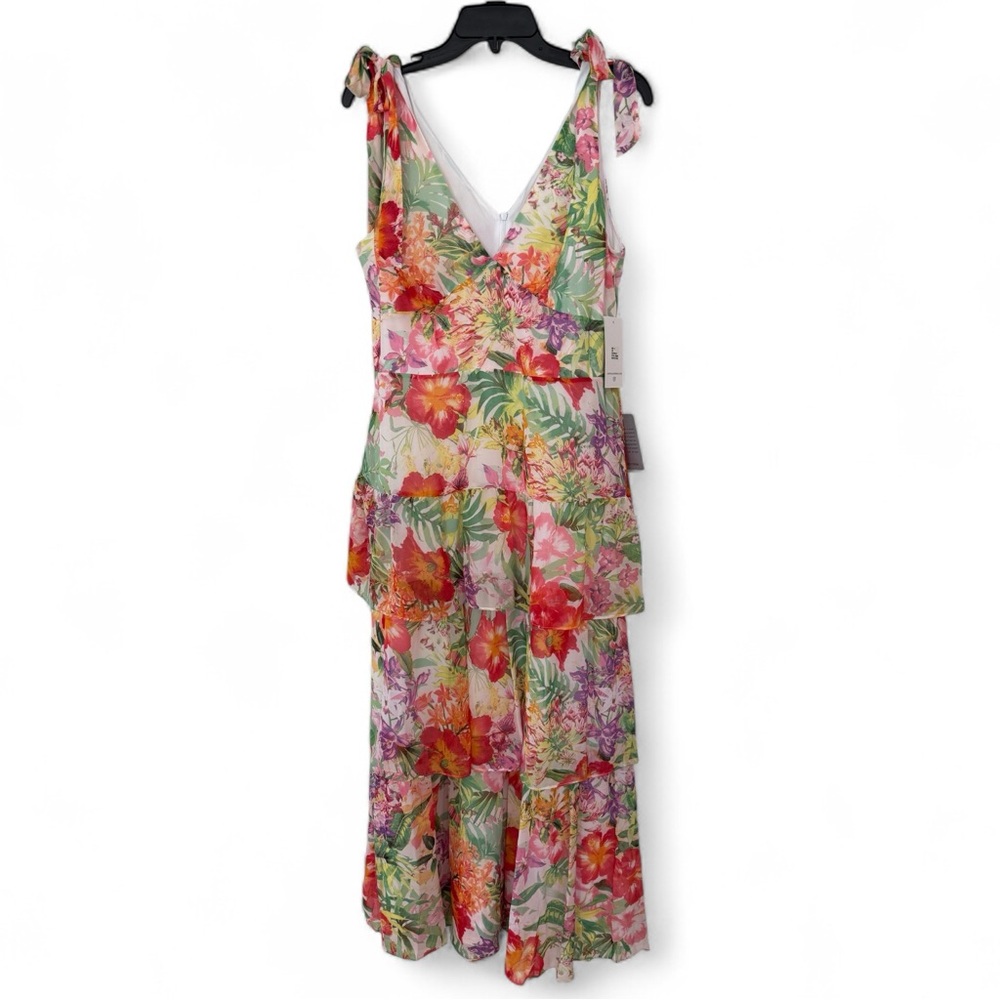 Julia Jordan Ivory Multi-Color Dress, size 14